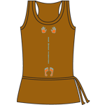 Chocolate Longline Vest