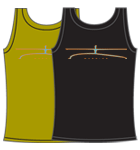 Warrior on black vest